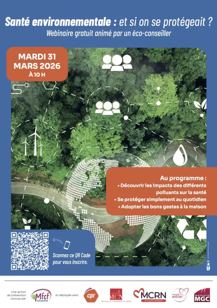 Affiche Santé Environnementale - Webinaire gratuit